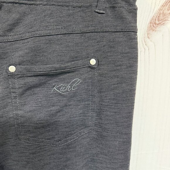 KÜHL Mova Zip Pants Women’s 10 Dark Heather Gray Stretch EUC - Picture 5 of 12